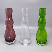 Load image into Gallery viewer, 1970s Gorgeous Set of 3 Vases in Murano Glass by Nason. Made in Italy Madinteriorart by Maden
