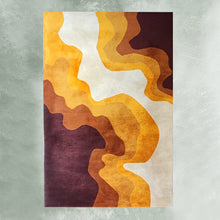 Load image into Gallery viewer, 1970s Gorgeous Space Age Rug by Belgian National Institute. Made in Belgium Madinteriorart by Maden
