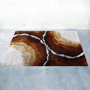 1970s Gorgeous Space Age Rug in Wool. Made in Italy Madinteriorart by Maden