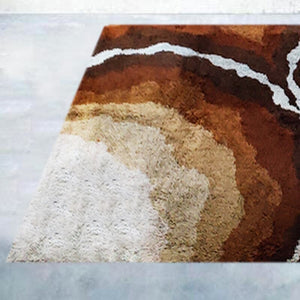 1970s Gorgeous Space Age Rug in Wool. Made in Italy Madinteriorart by Maden