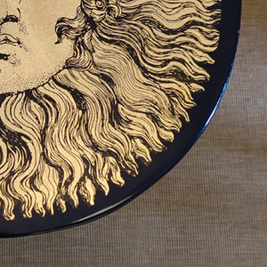 1970s Gorgeous Table By Piero Fornasetti Depicting "Sun King" (Louis XIV). Made in Italy Madinteriorart by Maden