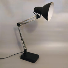 Load image into Gallery viewer, 1970s Original Black Gorgeous Architect Table Lamp by Arteluce. Made in Italy Madinteriorart by Maden
