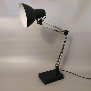 1970s Original Black Gorgeous Architect Table Lamp by Arteluce. Made in Italy Madinteriorart by Maden