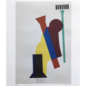 1970s Original Gorgeous Man Ray "Concrete Mixer" Limited Edition Lithograph Madinteriorart by Maden