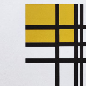 1970s Original Gorgeous Piet Mondrian "Opposition of Lines" Limited Edition Lithograph Madinteriorart by Maden