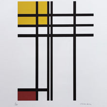 Load image into Gallery viewer, 1970s Original Gorgeous Piet Mondrian &quot;Opposition of Lines&quot; Limited Edition Lithograph Madinteriorart by Maden

