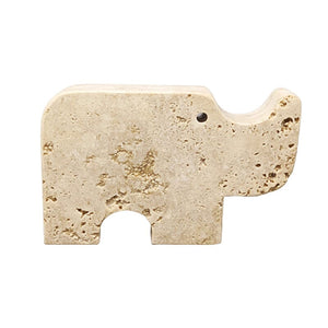 1970s Original Travertine Rhinoceros Sculpture by Enzo Mari for F.lli Mannelli Madinteriorart by Maden