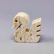 Load image into Gallery viewer, 1970s Original Travertine Swan Sculpture by Enzo Mari for F.lli Mannelli Madinteriorart by Maden
