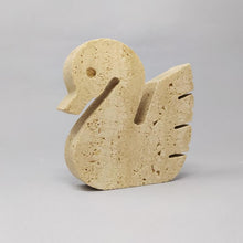 Load image into Gallery viewer, 1970s Set of 3 Original Travertine Swans Sculptures designed by Enzo Mari for F.lli Mannelli. Madinteriorart by Maden
