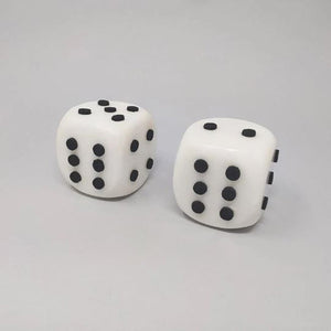 1970s Stunning Pair of Big Italian Marble Dices. Made in Italy Madinteriorartshop by Maden