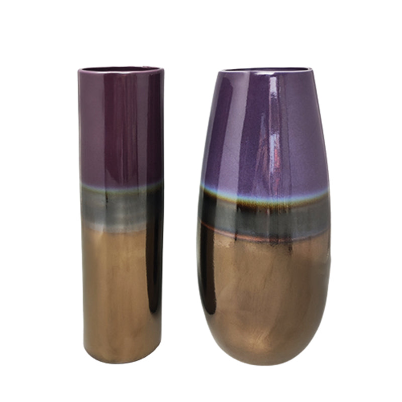 1970s Stunning Pair of Vases in Ceramic by F.lli Brambilla. Made in Italy Madinteriorart by Maden
