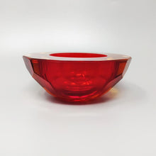 Load image into Gallery viewer, 1970s Stunning Red Bowl &quot;Geode&quot; by Alessandro Mandruzzato in Murano Glass. Made In Italy Madinteriorart by Maden

