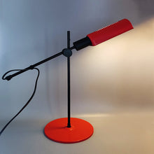 Load image into Gallery viewer, 1970s Stunning Red Table Lamp by Veneta Lumi. Made in Italy Madinteriorart by Maden

