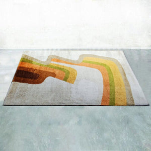 1970s Stunning Space Age Rug in Wool. Made in Italy Madinteriorart by Maden