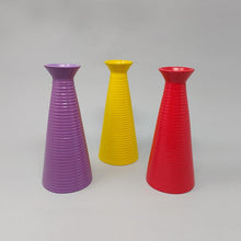 Load image into Gallery viewer, 1980s Amazing Set of 3 Vases in Ceramic. Made in Italy Madinteriorart by Maden
