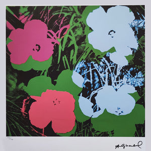 1980s Gorgeous Andy Warhol "Flowers" Limited Edition Lithograph Madinteriorart by Maden