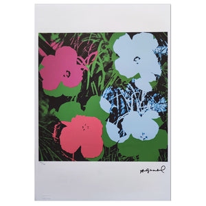 1980s Gorgeous Andy Warhol "Flowers" Limited Edition Lithograph Madinteriorart by Maden