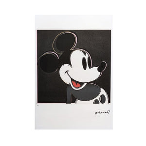 1980s Gorgeous Andy Warhol "Mickey Mouse" Limited Edition Lithograph by Leo Castelli Madinteriorart by Maden