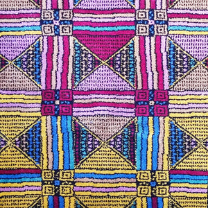 1980s Gorgeous Geometric Italian Woolen Rug by Missoni for T&J Vestor Madinteriorart by Maden