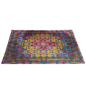 1980s Gorgeous Geometric Italian Woolen Rug by Missoni for T&J Vestor Madinteriorart by Maden