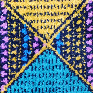 1980s Gorgeous Geometric Italian Woolen Rug by Missoni for T&J Vestor Madinteriorart by Maden