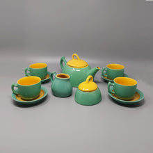 Load image into Gallery viewer, 1980s Gorgeous Green and Yellow Tea Set/Coffee Set in Ceramic by Naj Oleari. Made in Italy Madinteriorartshop by Maden
