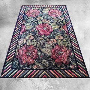 1980s Gorgeous Italian Woolen Rug by Missoni for T&J Vestor Madinteriorart by Maden