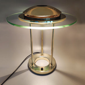 1980s Gorgeous Robert Sonneman "Saturn" Table Lamp for Gerorge Kovacs Madinteriorart by Maden