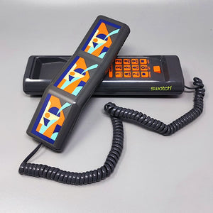 1980s Gorgeous Swatch Twin Phone "Deco" With The Original Box. Memphis Style Madinteriorartshop by Maden
