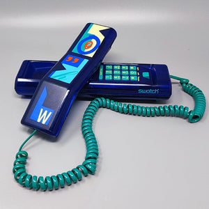1980s Gorgeous Swatch Twin Phone "Deluxe". Memphis Style Madinteriorartshop by Maden
