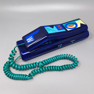 1980s Gorgeous Swatch Twin Phone "Deluxe". Memphis Style Madinteriorartshop by Maden