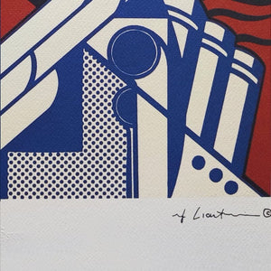 1980s Original Stunning Roy Lichtenstein "Modern Art" Limited Edition Lithograph Madinteriorart by Maden