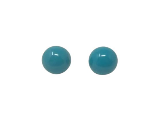 1980s Stunning Vintage Pair of Cyan Earrings Madinteriorart by Maden