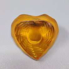 Load image into Gallery viewer, 1990s Astonishing Amber Clock by Lalique in Crystal. Made in France Madinteriorart by Maden
