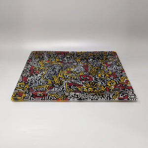 1990s Gorgeous Pop Art Keith Haring Serving Tray by Café des Arts Madinteriorart by Maden