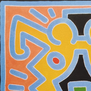 1990s Original Gorgeous Keith Haring Limited Edition Lithograph Madinteriorart by Maden