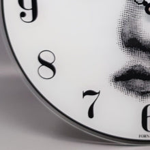 Load image into Gallery viewer, 1990s Wall Clock in Glass by Fornasetti. Made in Italy Madinteriorart by Maden
