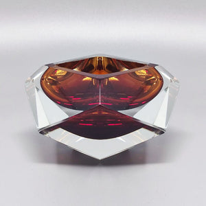 Copia del 1960s Gorgeous Amber Ashtray or Catchall by Flavio Poli for Seguso. Made in Italy Madinteriorart by Maden