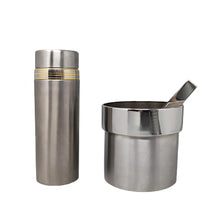 Load image into Gallery viewer, Copia del 1960s Gorgeous Stainless Steel Cocktail Shaker with Ice Bucket by Arne Jacobsen for Stelton (Not a replica) Madinteriorart by Maden
