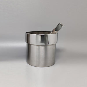 Copia del 1960s Gorgeous Stainless Steel Cocktail Shaker with Ice Bucket by Arne Jacobsen for Stelton (Not a replica) Madinteriorart by Maden