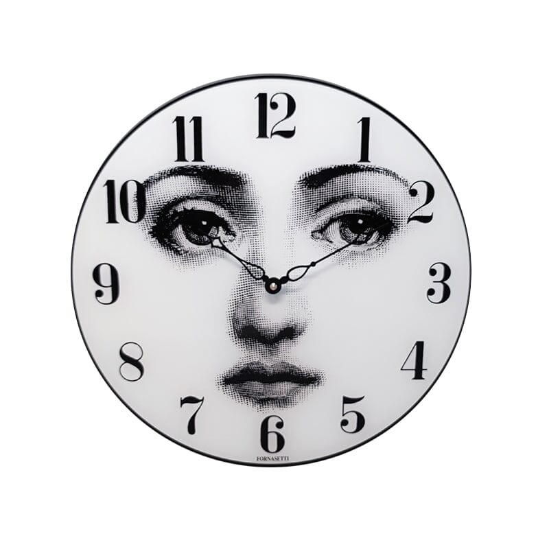 Copia del 1960s Wall Clock in Murano Glass by 